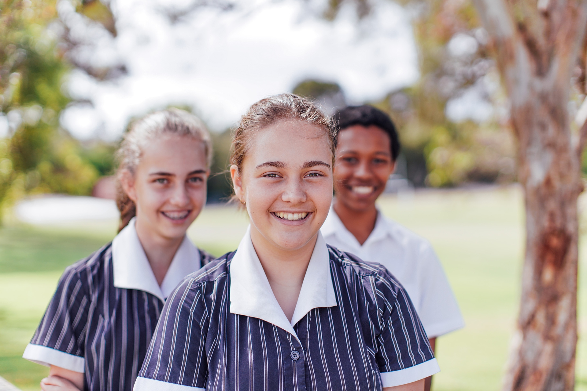 Smiling ACC Southlands high school students