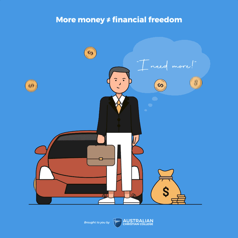 More money does not equal fiancial freedom