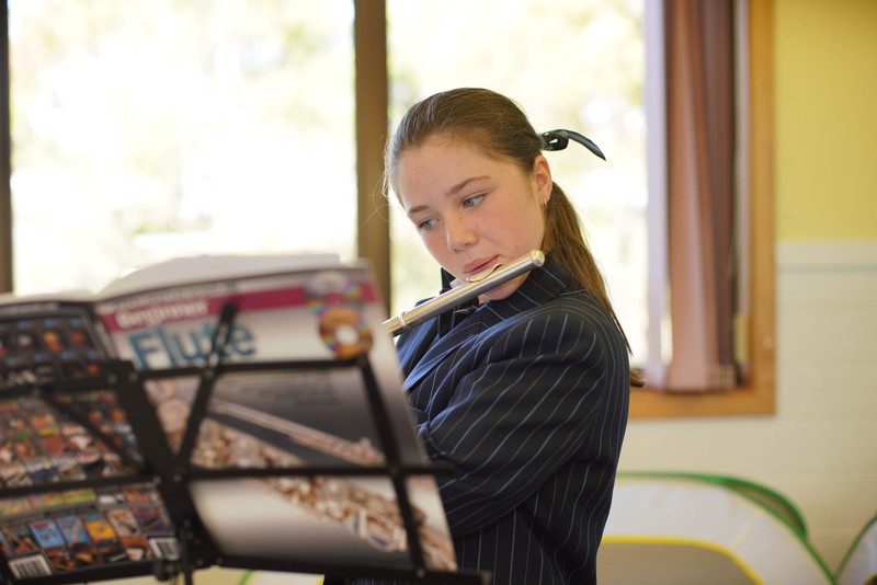 Male secondary student in computer classroom at ACC Burnie