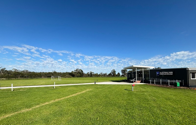 Artist's impression of the new ACC Casey campus set within the Cranbourne South landscape