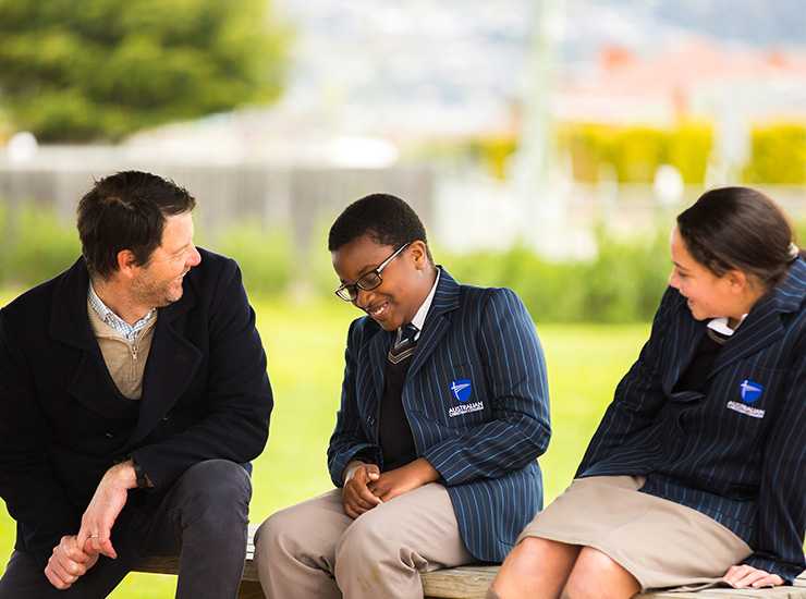 A positive culture where students laugh with their principal