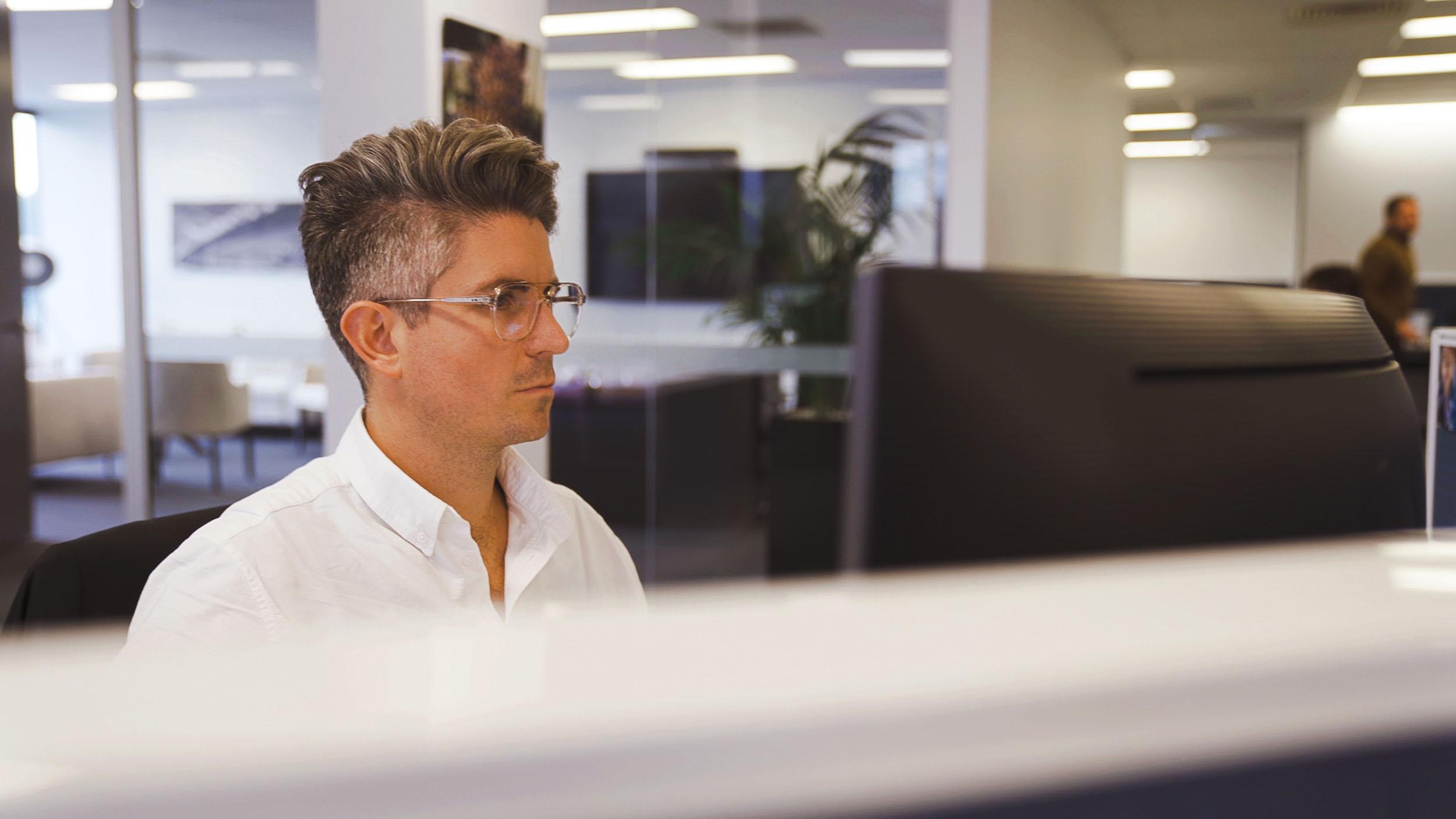 CEM staff collaborating in office at ACC Marsden Park