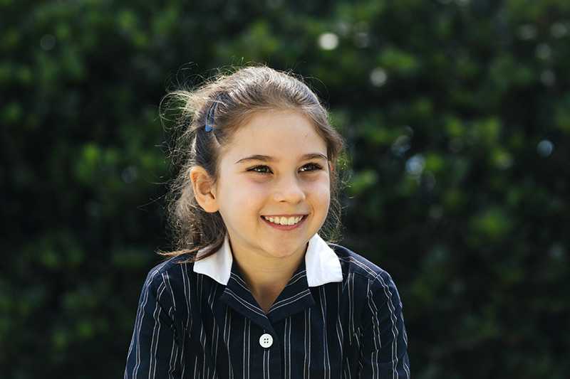 Smiling North-west Syndey primary school student