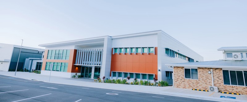 Front walkway of ACC Hume building