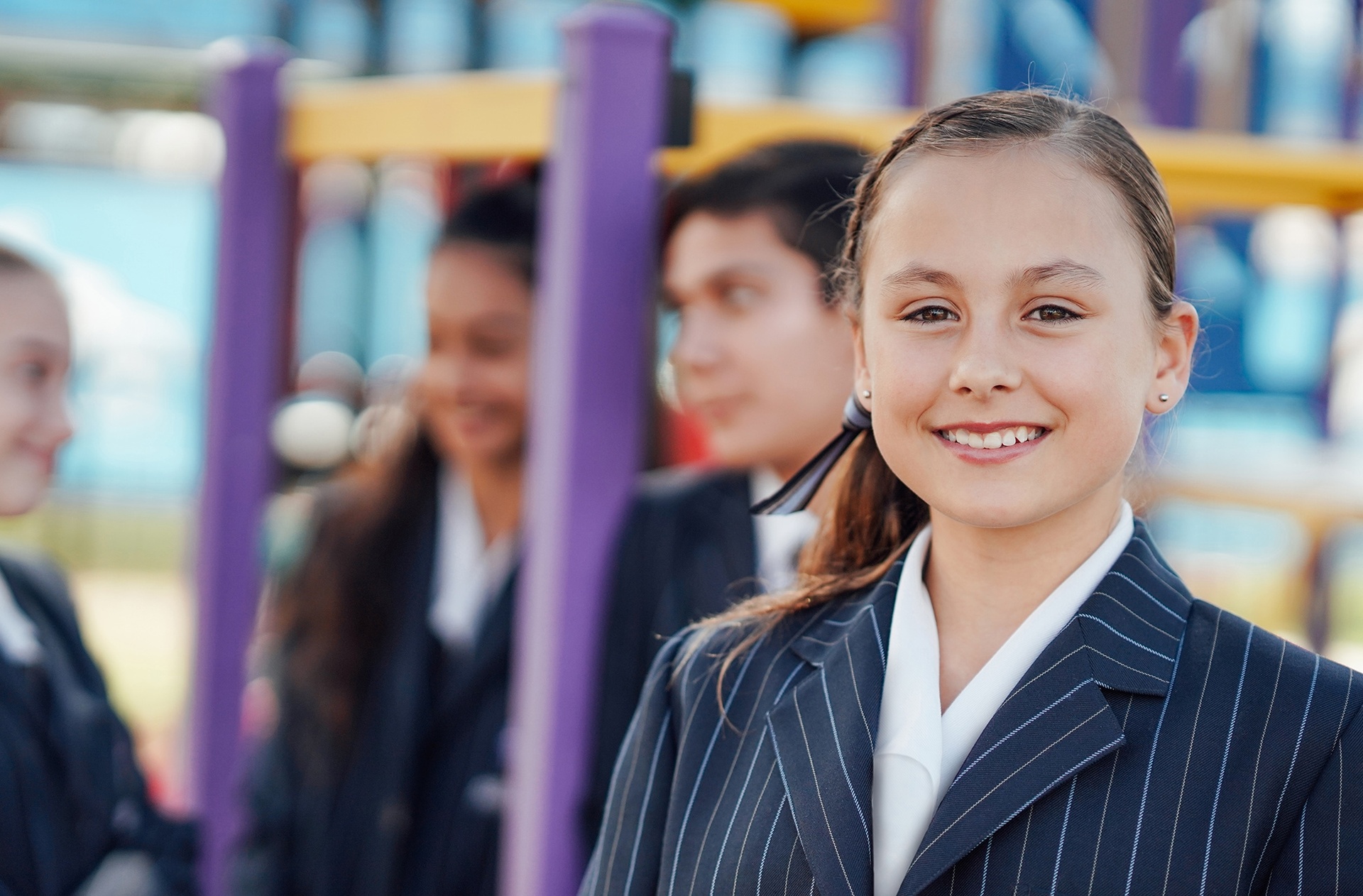 Smiling Australian Christian College student