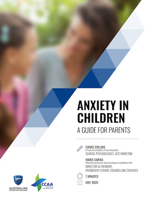 Anxiety in Children eguide cover