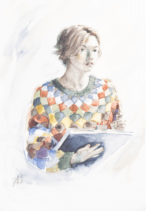 Prize winning student artwork: 'Knitwear' by Jacinta Ament