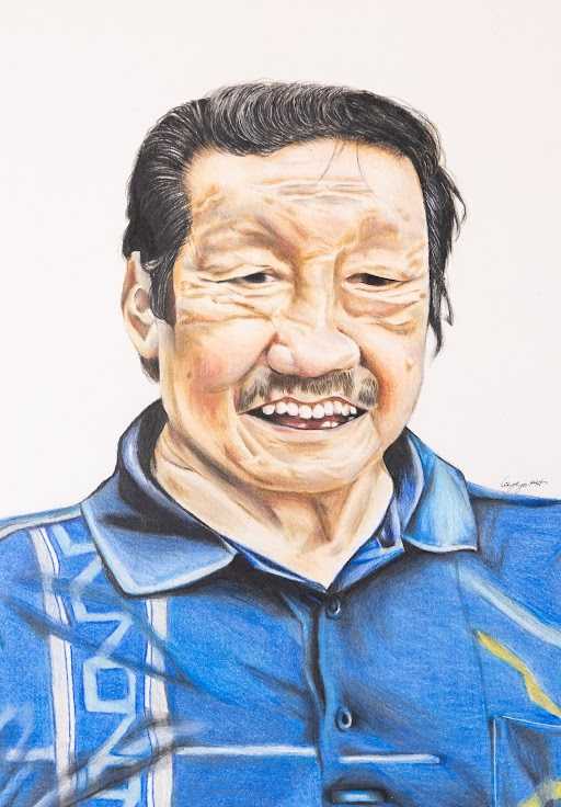 Prize winning student artwork: 'My Beloved Grandpa' by Caytlyn Tan