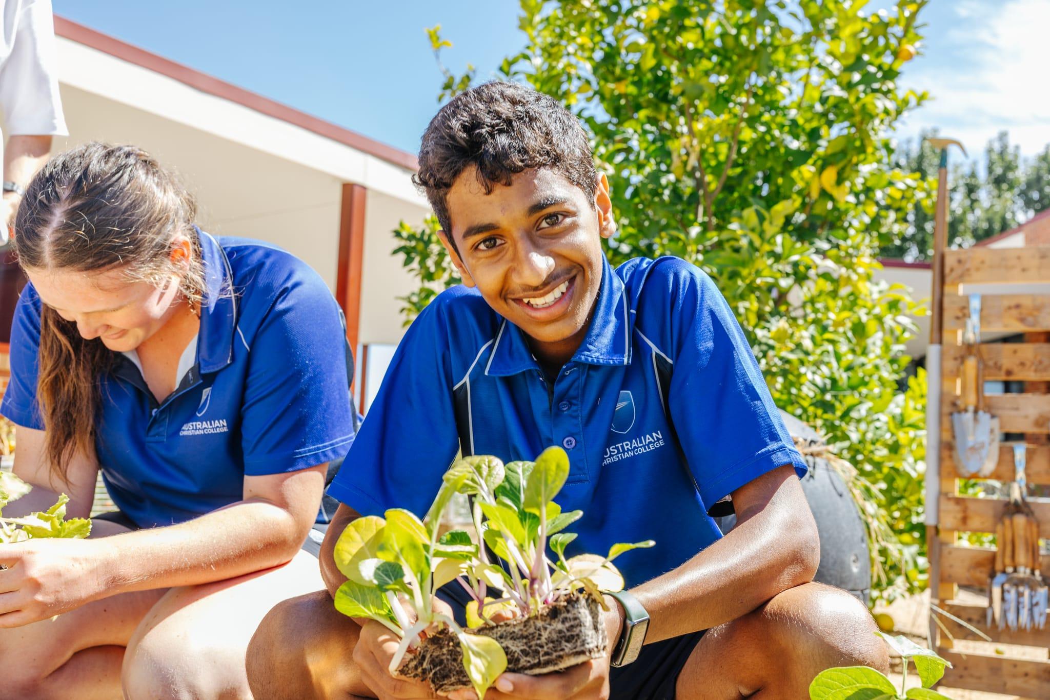 Smiling student at Australian Christian College Victoria